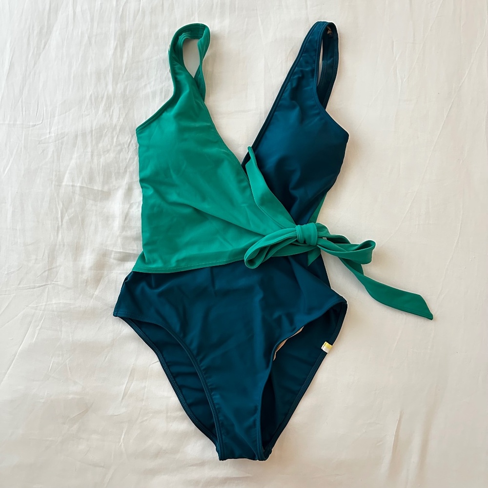 Summersalt blue green one piece swimsuit